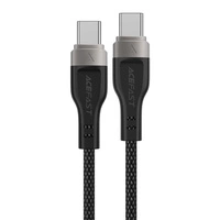 Kabel 3w1 Acefast C11-03 USB-C - USB-C 480Mb/s 100W 1.2m - czarny