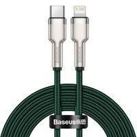 Baseus Cafule Metal Data kabel USB Typ C - Lightning 20 W Power Delivery 2 m zielony (CATLJK-B06)