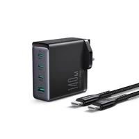 Ładowarka GaN UK Joyroom JR-TCG05UK 140W 3x USB-C USB-A + kabel USB-C / USB-C 240W 1.2m