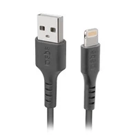 USB - Lightning cable for data and charging Black