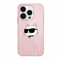 Etui Karl Lagerfeld IML Choupette Head & Monogram na iPhone 11 / Xr - różowe