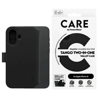 CARE by PanzerGlass Feature Tango 2in1    Wallet iPhone 16 6.1" MagSafe czarny/black 1329