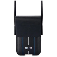 Torebka BMW Phone Pouch Blue Stripes na telefon - czarna
