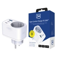 Ładowarka sieciowa 3mk Hyper Comfort Charger GaN PD 30W™ - biała