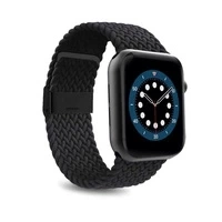 Puro ''LOOP'' Elasticized Nylon watch band with clip closure for Watch 42 – 44 – 45 - 49mm one size black