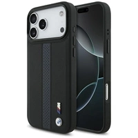 Etui BMW M Perforated Stripe Logo MagSafe na iPhone 17 Pro Max - niebieskie