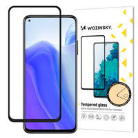Wozinsky super wytrzymałe szkło hartowane Full Glue na cały ekran z ramką Case Friendly Xiaomi Mi 10T Pro / Mi 10T czarny