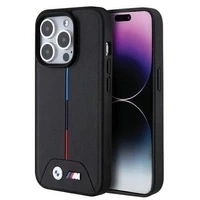 Etui BMW Quilted Tricolor MagSafe na iPhone 15 Pro Max - czarne