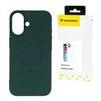 Silikonowe etui Wozinsky Silicone Case na Samsung Galaxy S25+ - zielone