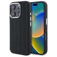 Mercedes MEHMP16L23SUVSK iPhone 16 Pro 6.3" czarny/black hardcase Silicone Vertical Tonal Stripes MagSafe