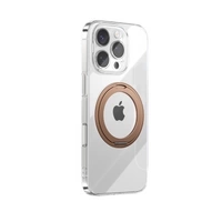 Etui Joyroom JR-16JL6 na iPhone 16 Pro ultracienkie kompatybilne z MagSafe z ringiem-podstawką 360° - złote