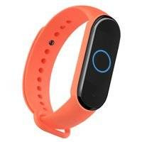 Zamienna silikonowa opaska pasek bransoleta bransoletka do Xiaomi Mi Band 5 pomarańczowy