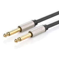 Kabel Ugreen AV128 10638 mono TS jack 6,35mm / jack 6,35mm 2m - szary
