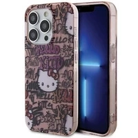 Etui Hello Kitty IML Tags Graffiti na iPhone 14 Pro Max - różowe