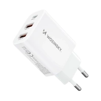 Ładowarka sieciowa Wozinsky CWCUCW 30W USB-C / 2 x USB-A - biała