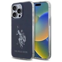 Etui US Polo Shiny Big Logo na iPhone 15 Pro Max 6,7" - niebieskie