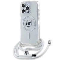 Etui Karl Lagerfeld IML Choupette Head&Cord MagSafe na iPhone 15 Pro Max - przezroczyste