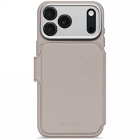 Etui Decoded Leather Detachable Wallet z MagSafe na iPhone 17 Pro Max - szare