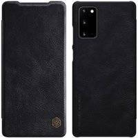 Nillkin Qin skórzana kabura etui Samsung Galaxy Note 20 czarny