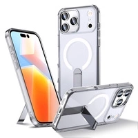 Etui Hybrid Armor X na iPhone 17 Pro z podstawką kompatybilne z MagSafe - przezroczyste