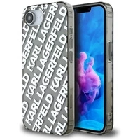 Etui Karl Lagerfeld IML Repeat Logo na iPhone 16e - srebrne
