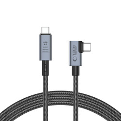 TECH-PROTECT ULTRABOOST MAX ”L” USB 4.0 8K 40GBPS TYPE-C CABLE PD 240W 150CM GREY