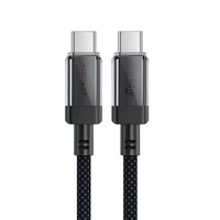 Kabel Acefast C12 USB-C / USB-C PD 60W 480Mb/s z nylonowym oplotem - czarny