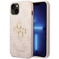 Etui Guess 4G Big Metal Logo na iPhone 15 Plus - różowe