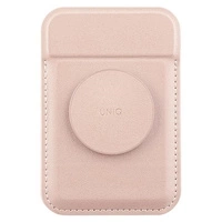 Portfel magnetyczny UNIQ Flixa MagSafe z podpórką - różowy