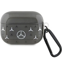 Etui Mercedes Large Star Pattern na AirPods Pro - czarne