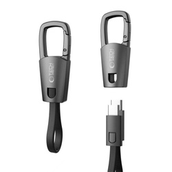 TECH-PROTECT ULTRABOOST DNA KEYCHAIN TYPE-C CABLE PD 60W / 3A IRON GREY