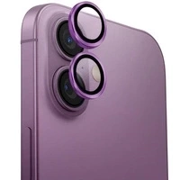 Szkło na aparat UNIQ Optix Aluminium Camera Lens Protector z aplikatorem na iPhone 16 / iPhone 16 Plus - różowe
