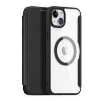 Etui iPhone 15 Plus magnetyczny pokrowiec MagSafe z klapką Dux Ducis Skin X Pro - czarny