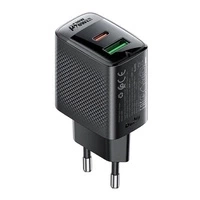 Ładowarka Acefast A98 sieciowa GaN USB-A / USB-C PD 30W - czarna