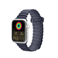 Dux Ducis Strap (Armor Version) pasek Apple Watch Ultra, SE, 8, 7, 6, 5, 4, 3, 2, 1 (49, 45, 44, 42 mm) silikonowa magnetyczna opaska bransoleta niebieski