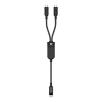 Kabel Acefast C5 USB-C - USB-C / USB-C 2w1 100W 480Mb/s - czarny