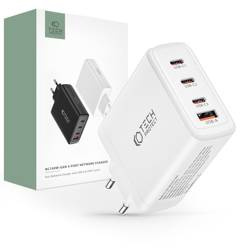 TECH-PROTECT NC100W-GAN 4-PORT NETWORK CHARGER PD 100W / QC3.0 WHITE