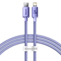 Kabel Baseus CAJY000205 Lightning - USB-C PD 20W 480Mb/s 1,2m - fioletowy