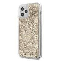 Guess GUHCP12SLG4GSLG iPhone 12 mini 5,4" złoty/gold hardcase 4G Liquid Glitter