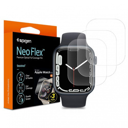 FOLIA OCHRONNA SPIGEN NEO FLEX 3-PACK APPLE WATCH 6 / 7 / 8 / 9 / SE 1 / 2 / 3 (44 / 45 MM) CLEAR