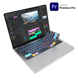 VerSkin Adobe Premiere Pro Shortcut Keyboard Protector - MacBook Pro 14"/16" (M1) MacBook Air 13" (M2)