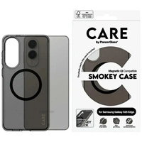 Etui CARE by PanzerGlass Flagship Urban Combat Black QI na Samsung Galaxy S25 Edge - półprzezroczyste