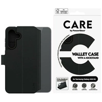 Etui CARE by PanzerGlass Feature Wallet Kickstand na Samsung Galaxy A56 5G - czarne