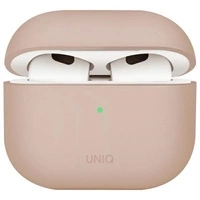 Etui UNIQ Lino Silicone AirPods 4 - różowe