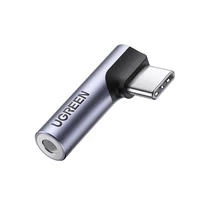 Adapter Ugreen AV154 80384 USB-C (męski) kątowy / mini jack 3.5mm (żeński) - szary