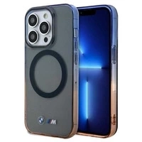 Etui BMW Gradient Bumper MagSafe na iPhone 15 Pro Max - szare