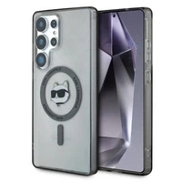 Etui Karl Lagerfeld Button Choupette Head Printed Logo MagSafe Samsung Galaxy S25 Ultra czarny