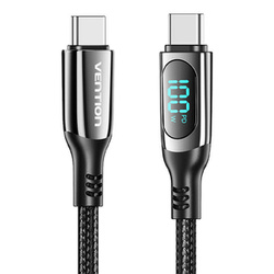 Kabel USB Vention TAYBH USB 2.0 C-C 5A 100W  2M (czarny)