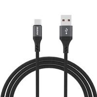 Kabel Dudao L3ST USB-A - USB-C 5A 1,2m w oplocie - czarny