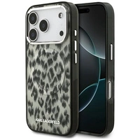 Etui Karl Lagerfeld IML Leopard Pattern MagSafe na iPhone 17 Pro - brązowe